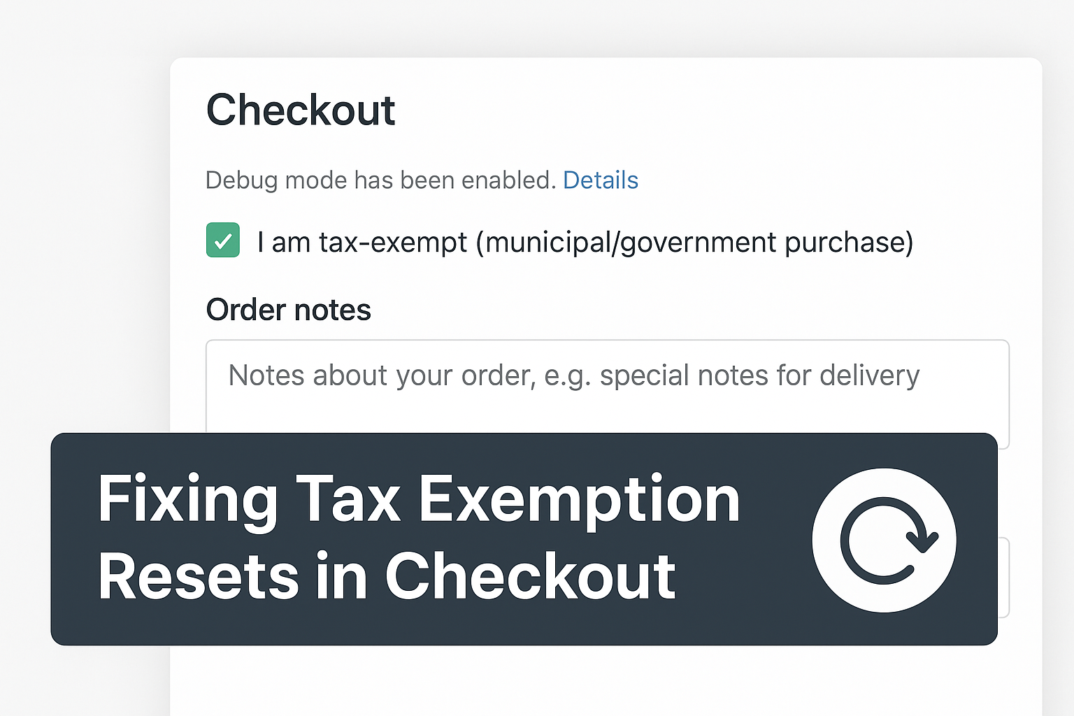 Fixing Tax Exemption Reset in WooCommerce Checkout Blocks